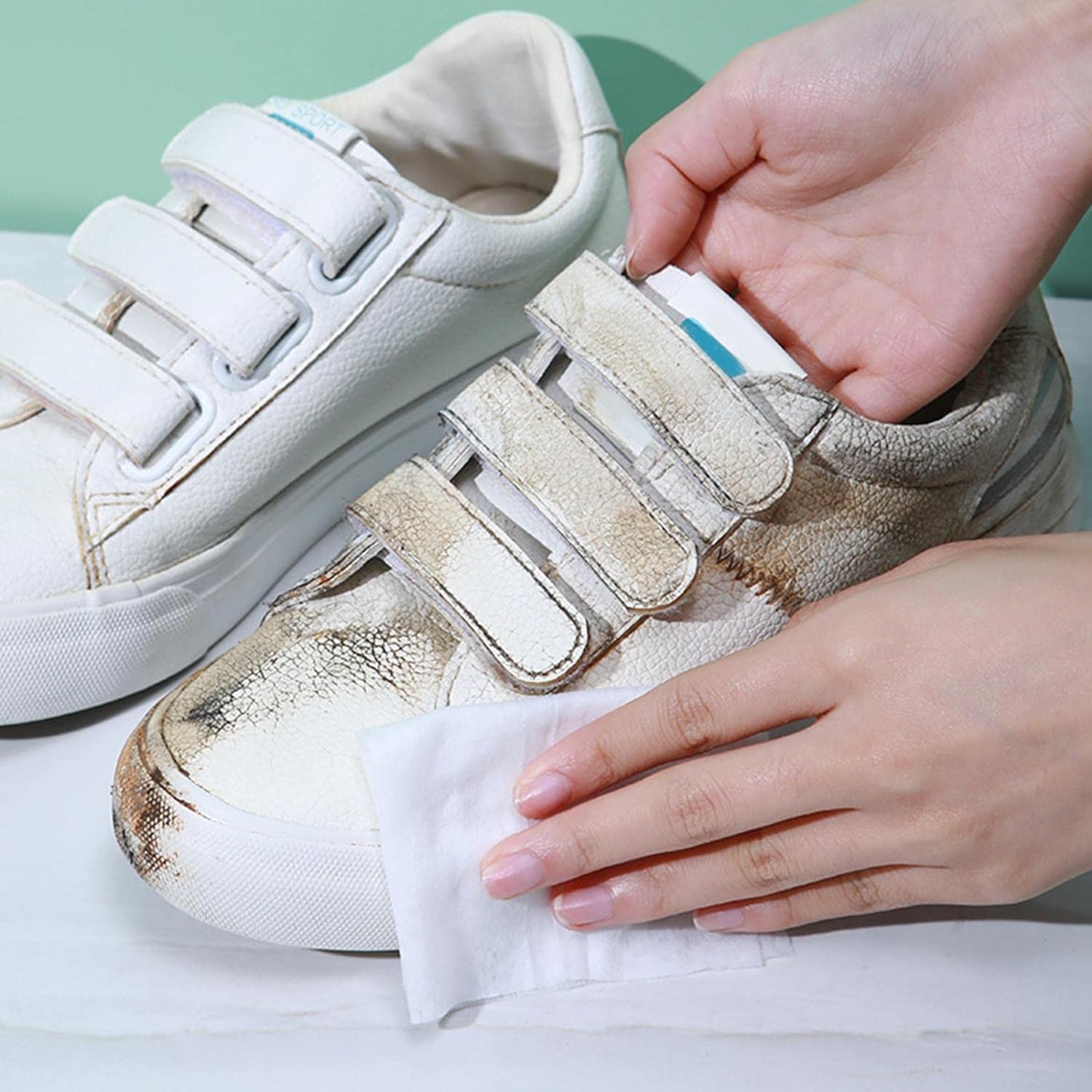 Shoe Cleaning Wet Wipes Fast Scrubbing Shoes Cleaning Tissue, Sneakers Non-Woven Detergent Quick Wipes Disposable Travel Portable Removes Dirt, Stains(1 Set 80 Pcs & 30 Pcs ) Shoe Cleaning Wet Wipes Fast Scrubbing Shoes Cleaning Tissue, Sneakers Non-Woven Detergent Quick Wipes Disposable Travel Portable Removes Dirt, Stains(1 Set 80 Pcs & 30 Pcs )